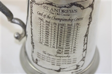 St. Andrews 'The Old Course' Course Layout/Scorecard Pewter Golf Tankard - Made in England