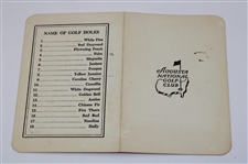 1963 Masters Tournament Saturday Pairing Sheet w/Time-Period ANGC Scorecard - Jack's First Masters Win