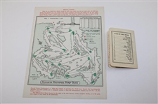 1963 Masters Tournament Saturday Pairing Sheet w/Time-Period ANGC Scorecard - Jack's First Masters Win