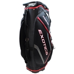Exotics Xtreme Pro Black w/Red/White Full Size Tour Style Golf Bag