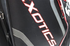 Exotics Xtreme Pro Black w/Red/White Full Size Tour Style Golf Bag