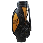 NHL Logo Black & Tan Logo Full Size Tour Style Golf Bag