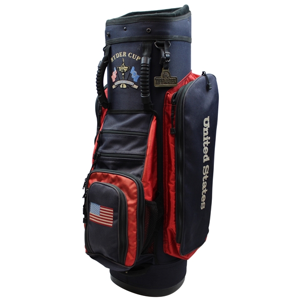 1999 The Ryder Cup at The Country Club Red & Blue Full Size Datrek Golf Bag