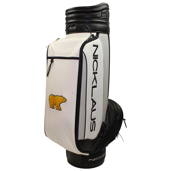 Jack Nicklaus NICKLAUS Golden Bear Black w/White Full Size Golf Bag