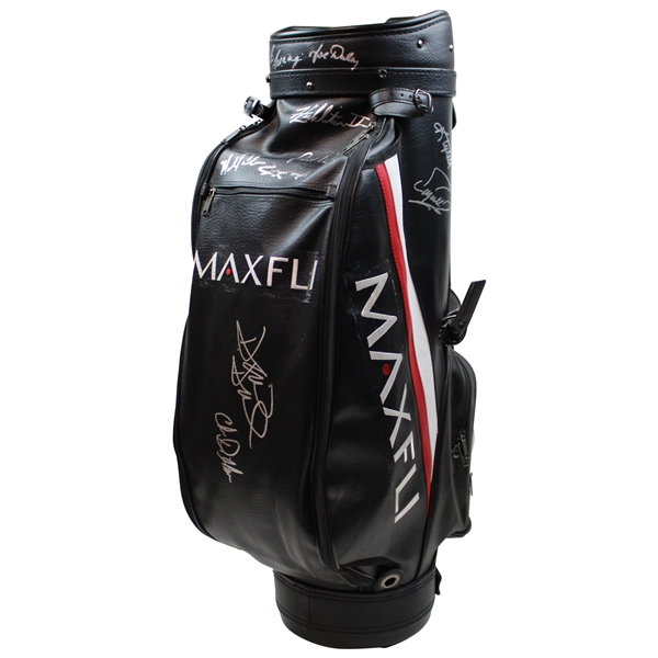 Multi-Signed MaxFli Black w/Red & White Senior Full Size Golf Bag  JSA ALOA