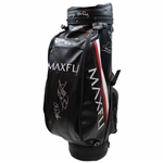 Multi-Signed MaxFli Black w/Red & White Senior Full Size Golf Bag  JSA ALOA