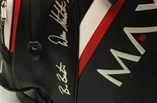 Multi-Signed MaxFli Black w/Red & White Senior Full Size Golf Bag  JSA ALOA