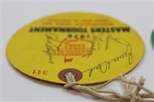 Multi-Signed 1969 & 1970 Masters Tournament Wednesday Tickets JSA ALOA