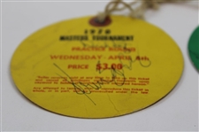 Multi-Signed 1969 & 1970 Masters Tournament Wednesday Tickets JSA ALOA