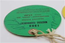 Multi-Signed 1969 & 1970 Masters Tournament Wednesday Tickets JSA ALOA
