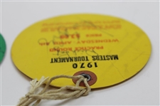Multi-Signed 1969 & 1970 Masters Tournament Wednesday Tickets JSA ALOA