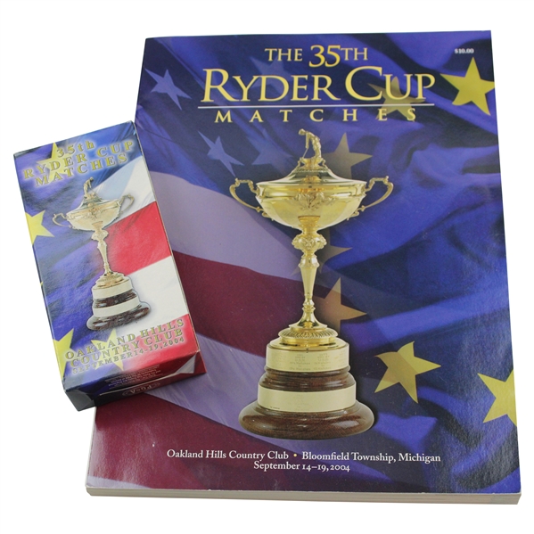2004 Ryder Cup At Oakland Hills Program & Radio