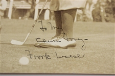Frank Walsh Signed Putting in Front of Augusta National Clubhouse w/Calamity Jane Photo