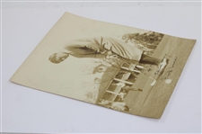 Frank Walsh Signed Putting in Front of Augusta National Clubhouse w/Calamity Jane Photo