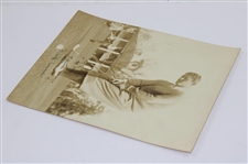 Frank Walsh Signed Putting in Front of Augusta National Clubhouse w/Calamity Jane Photo