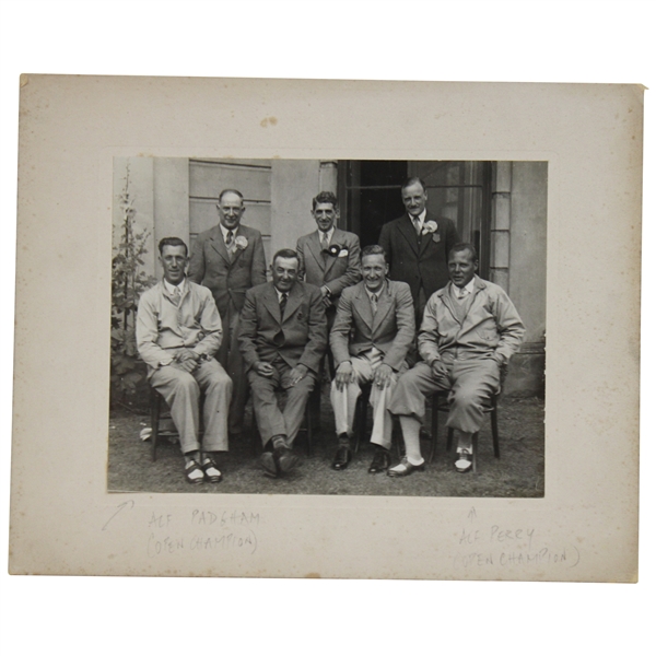 Original Photo of Open Champions Alfs Perry & Padgham & Five (5) others on Board