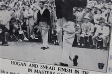 Ben Hogan vs Sam Snead 1954 Masters Playoff Sport Photo News Poster