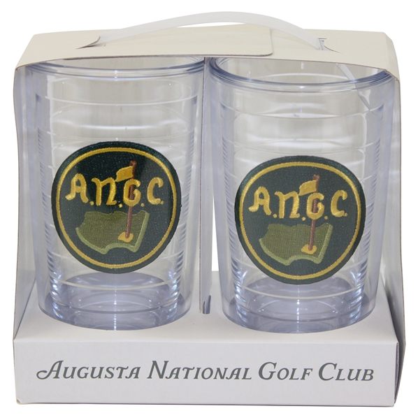 Two (2) Augusta National Golf Club 16oz Tumblers w/Packaging