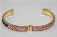 Masters Tournament Pink & Gold Mignonne Gavigan Bracelet in Original Box