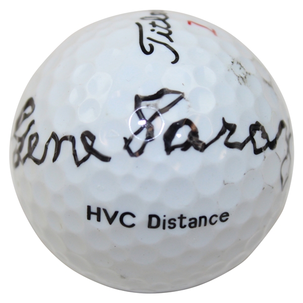 Gene Sarazen Signed Titleist HVC Distance Golf Ball JSA ALOA