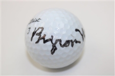 Byron Nelson Signed Titleist 3 Golf Ball JSA ALOA