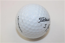 Byron Nelson Signed Titleist 3 Golf Ball JSA ALOA