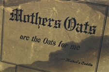1905 'Golfing Child' Mothers Oats are the Oats for me' Embossed Premium Photo Card Advertisement