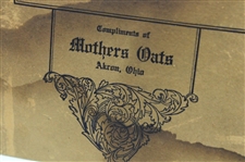 1905 'Golfing Child' Mothers Oats are the Oats for me' Embossed Premium Photo Card Advertisement