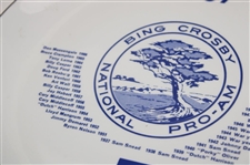 1967 Bing Crosby National Pro-Am at Spyglass Hill Plate w/Past Champs Listed - Nicklaus Winner