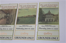 1999 US Open at Pinehurst Complete Ticket Set - Payne Stewart Win