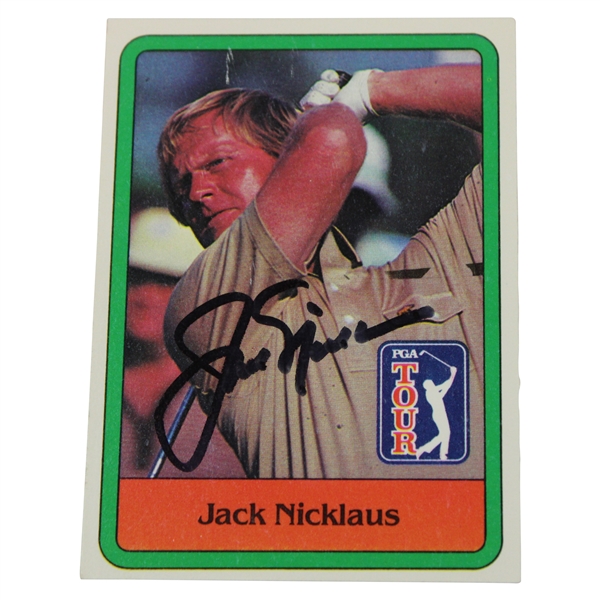 Jack Nicklaus Signed 1981 Donruss #13 Rookie Card JSA ALOA