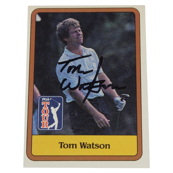 Tom Watson Signed 1981 Donruss PGA Tour Golf Rookie Card JSA ALOA