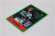 Tom Watson Signed 1982 Donruss PGA Tour Golf Card JSA ALOA
