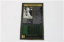 Jack Nicklaus Signed '1963' Masters Collection GSV Cut Card JSA ALOA