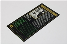 Jack Nicklaus Signed '1963' Masters Collection GSV Cut Card JSA ALOA