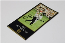 Jack Nicklaus Signed '1965' Masters Collection GSV Cut Card JSA ALOA