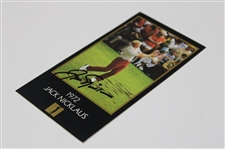 Jack Nicklaus Signed '1972' Masters Collection GSV Cut Card JSA ALOA