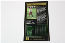 Jack Nicklaus Signed '1972' Masters Collection GSV Cut Card JSA ALOA