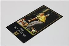 Jack Nicklaus Signed '1986' Masters Collection GSV Cut Card JSA ALOA