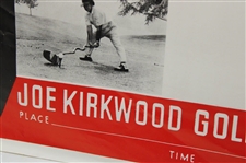 Joe Kirkwood Golf Exhibition at Rosemont, Ill. Unmarked Advertisement Poster