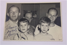 Bing Crosby Signed Photo w/(2) Bing Crosby & (1) Bob Hope Signed Cuts JSA ALOA