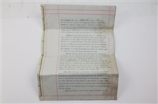 Joe Kirkwood Sr. Signed 1921 Touring Agreement, 1955 St. Louis Sports, Travel & Boat Show Master Ticket & Leather Passport Holder