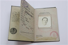 Joe Kirkwood Sr's c.1954 Stamped & Used Australian Passport w/ Photo
