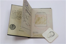 Joe Kirkwood Sr's c.1954 Stamped & Used Australian Passport w/ Photo