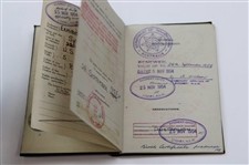 Joe Kirkwood Sr's c.1954 Stamped & Used Australian Passport w/ Photo