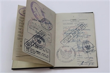 Joe Kirkwood Sr's c.1954 Stamped & Used Australian Passport w/ Photo