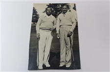 Three (3) Walter Hagen Original Photos - Camel, w/Kirkwood & 1937 Movie Projector