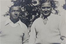 Three (3) Walter Hagen Original Photos - Camel, w/Kirkwood & 1937 Movie Projector