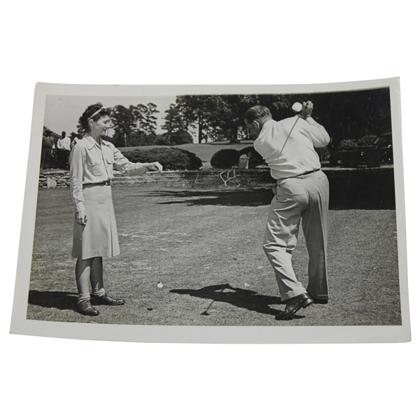 1950 Seattle Times Sports & Vacation Show Joe Kirkwood & Louise Suggs Original Photo