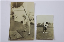 Ten (10) Gene Sarazen, Kirkwood & Other Golfers Original Photos - Kirkwood Family Collection